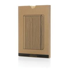 Vue Carnet de notes A5 en bambou Scribe de couleur noir| Krokrodeal