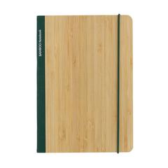 Vue Carnet de notes A5 en bambou Scribe de couleur vert| Krokrodeal
