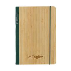 Vue Carnet de notes A5 en bambou Scribe de couleur vert| Krokrodeal