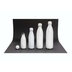 Vue Bouteille isotherme en acier 500ml de couleur blanc| Krokrodeal