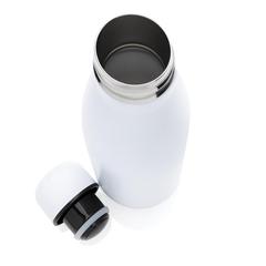 Vue Bouteille isotherme en acier 500ml de couleur blanc| Krokrodeal