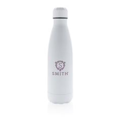 Vue Bouteille isotherme en acier 500ml de couleur blanc| Krokrodeal