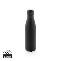 Vue Bouteille isotherme en acier 500ml de couleur noir| Krokrodeal