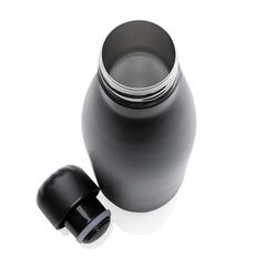 Vue Bouteille isotherme en acier 500ml de couleur noir| Krokrodeal