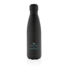 Vue Bouteille isotherme en acier 500ml de couleur noir| Krokrodeal