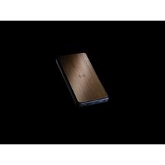 Vue Batterie de secours 8000mAh en plastique recyclé RCS de couleur marron| Krokrodeal