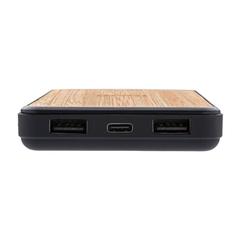 Vue Batterie de secours 8000mAh en plastique recyclé RCS de couleur marron| Krokrodeal