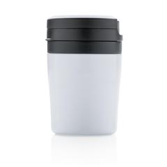 Vue Mug Coffee to go de couleur blanc| Krokrodeal