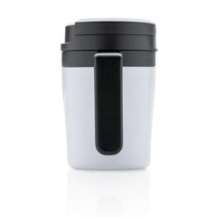 Vue Mug Coffee to go de couleur blanc| Krokrodeal