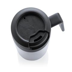 Vue Mug Coffee to go de couleur blanc| Krokrodeal