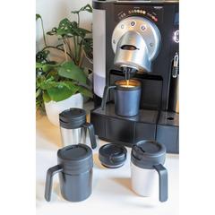 Vue Mug Coffee to go de couleur blanc| Krokrodeal