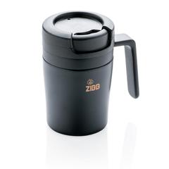 Vue Mug Coffee to go de couleur noir| Krokrodeal