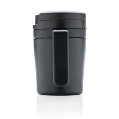 Vue Mug Coffee to go de couleur noir| Krokrodeal