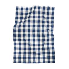 Vue VINGA Essuie-mains Clare en lin mélangé de couleur bleu| Krokrodeal