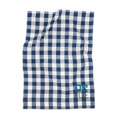 Vue VINGA Essuie-mains Clare en lin mélangé de couleur bleu| Krokrodeal