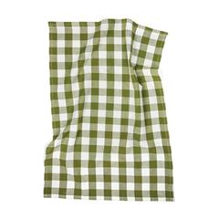Vue VINGA Essuie-mains Clare en lin mélangé de couleur vert| Krokrodeal