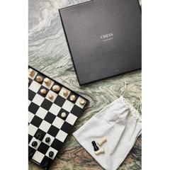 Vue VINGA Jeu d'échecs sur table à café de couleur noir| Krokrodeal