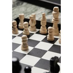 Vue VINGA Jeu d'échecs sur table à café de couleur noir| Krokrodeal