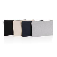 Vue Trousse à crayons en toile recyclée non teintée Aware™ de couleur blanc| Krokrodeal