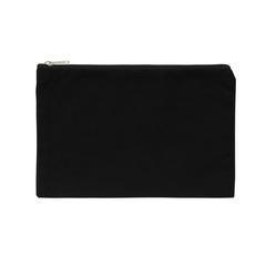 Vue Trousse à crayons en toile recyclée non teintée Aware™ de couleur noir| Krokrodeal