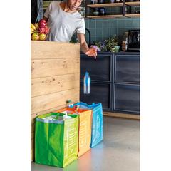 Vue Poubelles à déchets recyclables de couleur vert| Krokrodeal