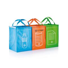 Vue Poubelles à déchets recyclables de couleur vert| Krokrodeal