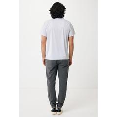 Vue T-shirt sport séchage rapide polyester recyclé Iqoniq Tikal de couleur blanc| Krokrodeal