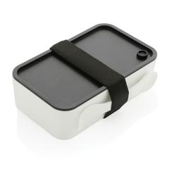 Vue Lunch box avec cuichette en rPP GRS de couleur blanc| Krokrodeal