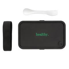 Vue Lunch box avec cuichette en rPP GRS de couleur blanc| Krokrodeal