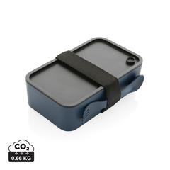 Vue Lunch box avec cuichette en rPP GRS de couleur bleu| Krokrodeal