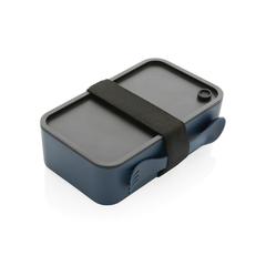 Vue Lunch box avec cuichette en rPP GRS de couleur bleu| Krokrodeal