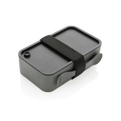Vue Lunch box avec cuichette en rPP GRS de couleur gris| Krokrodeal