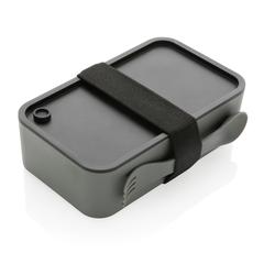 Vue Lunch box avec cuichette en rPP GRS de couleur gris| Krokrodeal
