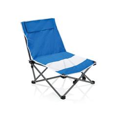 Vue Chaise de plage pliable de couleur bleu| Krokrodeal