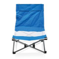 Vue Chaise de plage pliable de couleur bleu| Krokrodeal