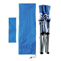 Vue Chaise de plage pliable de couleur bleu| Krokrodeal