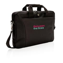 Vue Sac pour ordinateur portable 15.4” de couleur noir| Krokrodeal