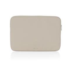 Vue Pochette pour ordinateur 15,6" en rPET AWARE™ Armond de couleur beige| Krokrodeal