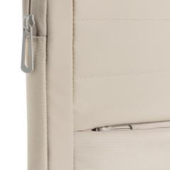 Vue Pochette pour ordinateur 15,6" en rPET AWARE™ Armond de couleur beige| Krokrodeal