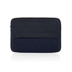 Vue Pochette pour ordinateur 15,6" en rPET AWARE™ Armond de couleur bleu| Krokrodeal