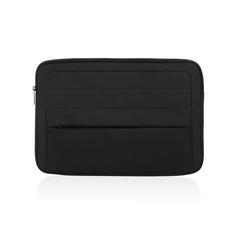 Vue Pochette pour ordinateur 15,6" en rPET AWARE™ Armond de couleur noir| Krokrodeal