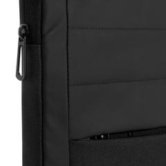 Vue Pochette pour ordinateur 15,6" en rPET AWARE™ Armond de couleur noir| Krokrodeal
