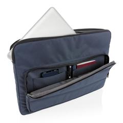 Vue Housse pour ordinateur 15,6" Impact en rPET AWARE™ de couleur bleu| Krokrodeal