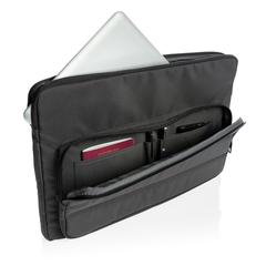 Vue Housse pour ordinateur 15,6" Impact en rPET AWARE™ de couleur noir| Krokrodeal