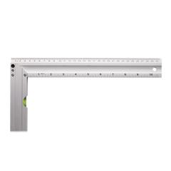 Vue Règle 30cm avec niveau de couleur gris| Krokrodeal