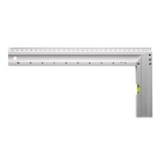 Vue Règle 30cm avec niveau de couleur gris| Krokrodeal