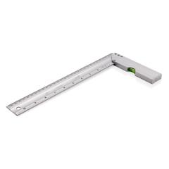 Vue Règle 30cm avec niveau de couleur gris| Krokrodeal