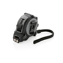 Vue Mètre ruban Grip 3M/16mm en plastique recyclé RCS de couleur gris| Krokrodeal