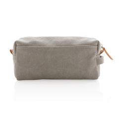 Vue Trousse de toilette en toile de couleur gris| Krokrodeal