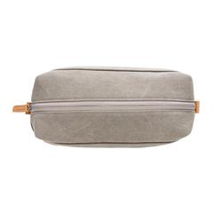 Vue Trousse de toilette en toile de couleur gris| Krokrodeal